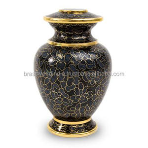 Urna Funeraria de Metal Estilo Americano con Diseño de Aves en Cloisonné - Product Image 5