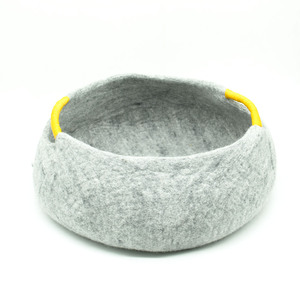 Whism — maison de chat en forme de panier, design moderne et unique, maison naturelle fabriquée avec de la laine écologique pure de nouvelle-zélande - Product Image 6