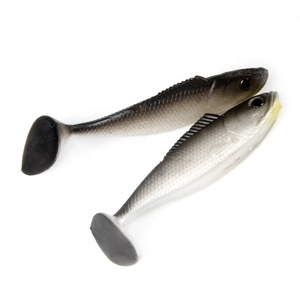 9,5 cm 9g preto branco Swimbait plástico macio isca moldes - Product Image 1
