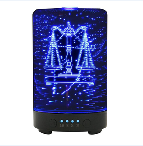 Hidly-difusor ultrasónico de vapor frío de vidrio, 100ml, efecto Visual 3D increíble para la salud y el bienestar - Product Image 1