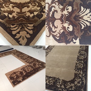 พรมขนสัตว์ปูพรมลายดอกไม้สำหรับตกแต่งบ้านหรือโรงแรมงานตามสั่ง - Product Image 3