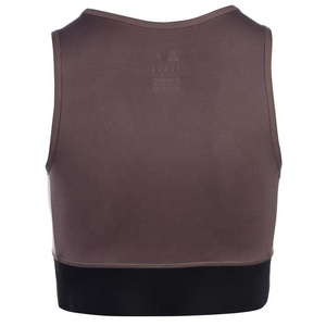 Soutien-gorge de sport léger et respirant à col rond pour femmes Gym Crop Top Vest Active Wear Yoga Stretch Shape Anti-Bacterial Quick Dry - Product Image 2