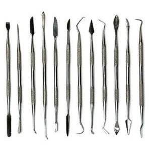 12pc Pick <b>Spatula</b> Carver <b>Set</b> Wax Clay Carving Stainless Steel-Dental-Picks - Product Image 1