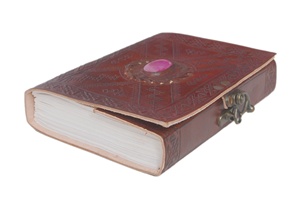 Carnet à couverture rigide en cuir véritable gaufré imitation pierre, aspect antique, pour homme et femme, 100 feuilles, 5x7 pouces, peignable au crayon, vierge, cadeau - Product Image 2