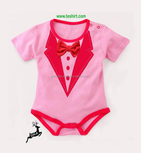 Body de Algodón Orgánico para Bebé con Estampado de Mamá Amor, Body para Recién Nacido al por Mayor en India, Bodies para Bebés en Línea en India - Product Image 5