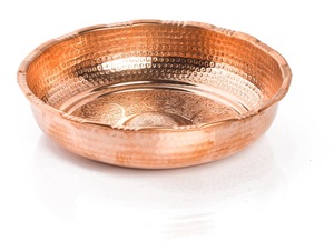 Bol de hammam Bizoya authentique de style ottoman traditionnel en cuivre gravé, écologique, fait à la main, bassin de bain turc, utilisation hôtelière, usage domestique - Product Image 4