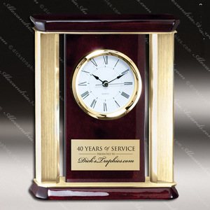 Vintage Mahogany Non-Chiming <strong>Mantel</strong> <strong>Clock</strong> - Product Image 5