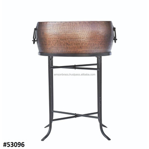 Decorative <b>Ice</b> <b>Bucket</b> Stand With Metal <b>Bucket</b> <b>Silver</b> <b>Ice</b> <b>Bucket</b>, Wine Cooler With Handle Bulk <b>Ice</b> Wine Cooler - Product Image 6