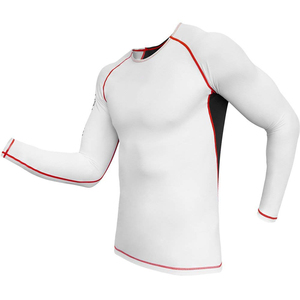 Rashguard MMA personnalisé de haute qualité, respirant, UPF50+, séchage rapide, éco-responsable, en Spandex/Nylon, pour commandes en gros - Product Image 2