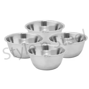 Aço inoxidável preparação e tigelas servindo eco reutilizáveis servindo tigelas microondas Conjunto de 4 VD Bowls