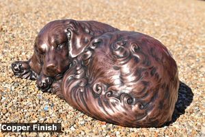 Urna Funeraria para Mascotas de Metal Estilo Americano con Figura de Perro - Product Image 6