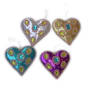 Étoile de Noël suspendue ALAM CH2623 de qualité supérieure, en tissu Zari brodé - Product Image 2