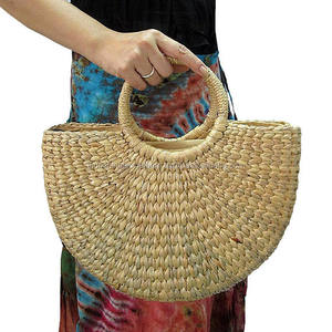 Meilleure Vente Vietnamien Sac À Jacinthe D'eau/100% Unique fait à la main Jacinthe D'eau Sac À Provisions, Sac de Plage - Product Image 5