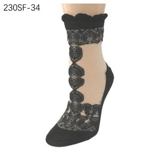 2023 all'ingrosso fiori <span class=keywords><strong>sexy</strong></span> moda cina <span class=keywords><strong>donna</strong></span> calzini corti estivi personalizzati in pizzo alla caviglia - Product Image 2