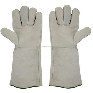 Guantes DE SEGURIDAD XL de alta calidad, soldadura Tig, cuero dividido de vaca, guantes antideslizantes anticortes antiimpacto - Product Image 1