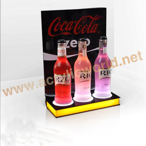 ชั้นวางขวดไวน์อะคริลิค LED สำหรับโชว์ขวดไวน์แบบสั่งทำ - Product Image 2