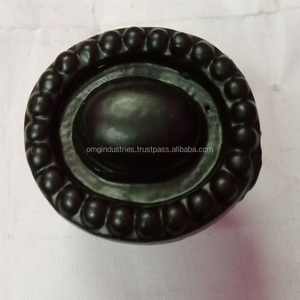 Poignée de tiroir en fonte noire en forme de coq, poignée de porte de cuisine contemporaine en laiton massif - Product Image 3