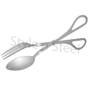 Pince à steak en acier inoxydable, ustensile de cuisine pour barbecue et salade, pince à steak - Product Image 2