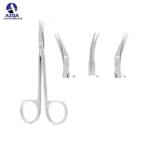 Tijeras Mayo de Acero Inoxidable, Afiladas y con Punta Roma, Rectas y Curvas, Instrumentos Médicos Quirúrgicos - Product Image 4