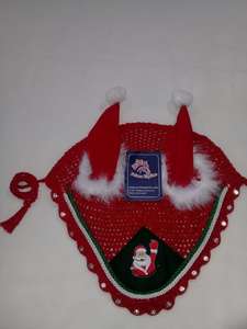 Logotipo personalizable Papá Noel bordado Navidad Equitación Oreja Red Logotipo personalizado Producto ecuestre - Product Image 3