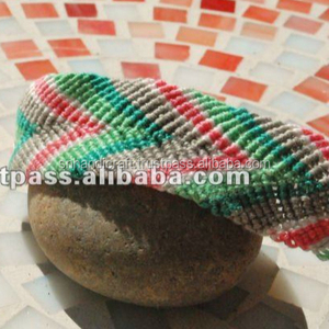 กำไลข้อมือถักมือทำ งานแฮนด์เมด ขายส่ง กำไลมิตรภาพ กำไลผ้าฝ้ายถัก - Product Image 1