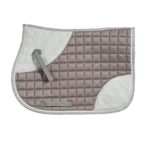 Tapis de selle de saut anglais LLT de qualité supérieure Doublure en polycoton matelassé en mousse de coton confortable et durable Protection des chevaux - Product Image 1