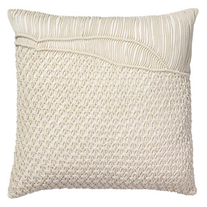 Taie d'oreiller en corde de coton au design géométrique moderne, taie d'oreiller faite à la main, taie de coussin ethnique Boho en macramé pour textile indien - Product Image 4