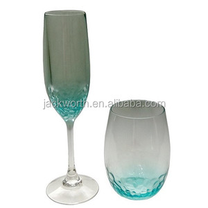 Gold Glitter <b>Stemless</b> Acrylic <b>Wine</b> Champagne <b>Glass</b> - Product Image 5