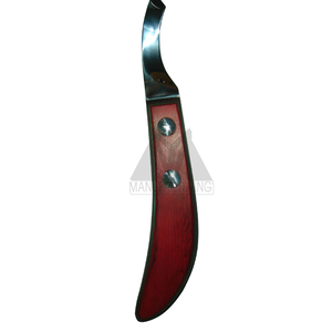 Nuevo cuchillo de pezuña de herrador hoja de bucle clásico de acero inoxidable para el cuidado de caballos de ganado hecho en Pakistán - Product Image 3