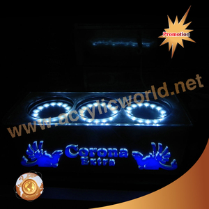 Présentoir de bouteille de liqueur éclairé par LED en acrylique Présentoir de bouteille de parfum avec télécommande pour bar à la maison - Product Image 3
