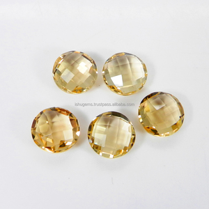 Quartz Jaune Naturel Qualité AA Coupe Briolette Ronde 10mm 3.25Cts Vente en Gros Fabricant - Product Image 2