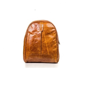 Mochila Unisex de Primera Calidad para Viajeros Aventureros, con Logotipo Personalizado, 100% Cuero Genuino, Cierre de Cremallera, Estilo Moderno 2026 - Product Image 1
