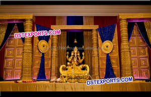 Boda tradicional escenario elegante boda, recepción escenario aspecto moderno boda paneles de puerta de escenario - Product Image 6