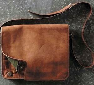 กระเป๋าส่งเอกสารแล็ปท็อปวินเทจของผู้ชายหนังแท้ทนทานคุณภาพสูง LGB-0048 - Product Image 2