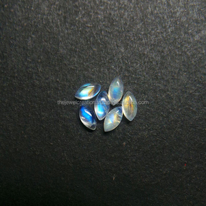 หินมูนสโตนสีรุ้งธรรมชาติขนาด4มม. 6มม. พลอยหลังเรียบทรงหลวมอัญมณีทรงหลังเรียบสำหรับขายส่งร้านค้าออนไลน์ตอนนี้ราคาโรงงาน DIY - Product Image 1