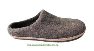 Wako — pantoufles en feutre du népal, chaussures/bottes faites à la main - Product Image 5