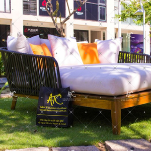 RABD - 099 de poli mimbre tumbonas muebles de jardín al aire libre - Product Image 2