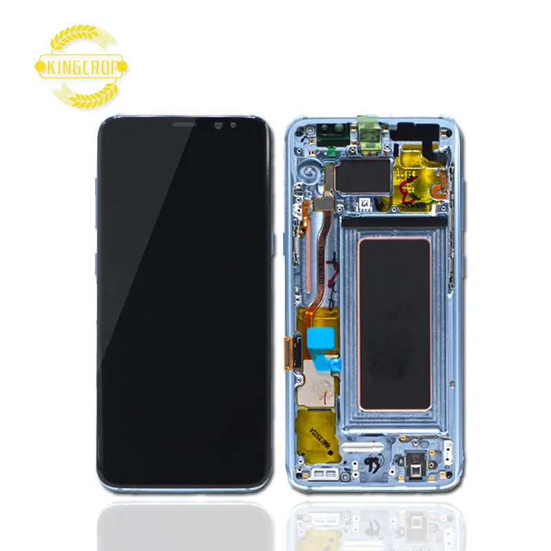 Factory Wholesale Mobile Phone Original LCD Screen For Samsung Galaxy S8 G950 Pantalla LCD With Frame Touch Display Assembly