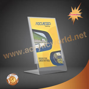 อะคริลิคใสเอียงป้ายโฆษณาชั้นวางเมนูผู้ถือโรงแรมร้านอาหารผู้ถือเมนู - Product Image 2