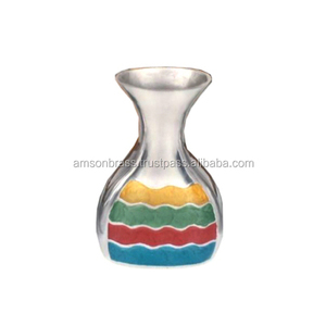 Vases européens de décoration en métal Vase à fleurs en aluminium Décoration de mariage en forme de bouteille Vase à fleurs personnalisé - Product Image 4