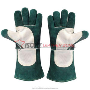 Gants de soudage SONZ Tig Argon en cuir de veau, manchette longue droite, résistants à la chaleur, antidérapants, respirants, durables - Product Image 2