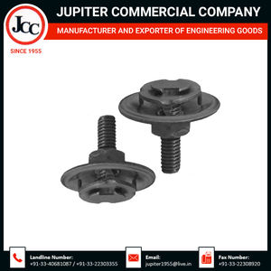 Attaches de ceinture ovales en acier zingué jaune - Product Image 3