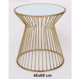 TABLE basse moderne en métal avec miroir, 5 pièces, TABLE à café, meilleure vente - Product Image 4