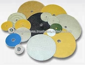 Roues de polissage rondes en coton de haute qualité pour polir le matériau en fibre durable avec support en tissu - Product Image 4