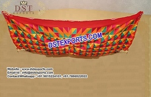 รูปปั้นบังราแบบปัญจาบ ทันสมัย น้ำหนักเบา ขนาดสั่งทำได้ โต๊ะกลางสำหรับตกแต่งงานแต่งงาน - Product Image 3