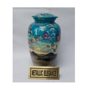 โกศสำหรับผู้ใหญ่ขี้เถ้าอะลูมิเนียมโกศสำหรับผู้ใหญ่ขายส่งอุปกรณ์งานศพ - Product Image 1