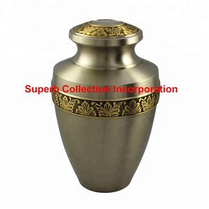 Vente en gros et fournisseurs d'urnes de crémation en laiton étain de luxe et fantaisie pour adultes - Product Image 2