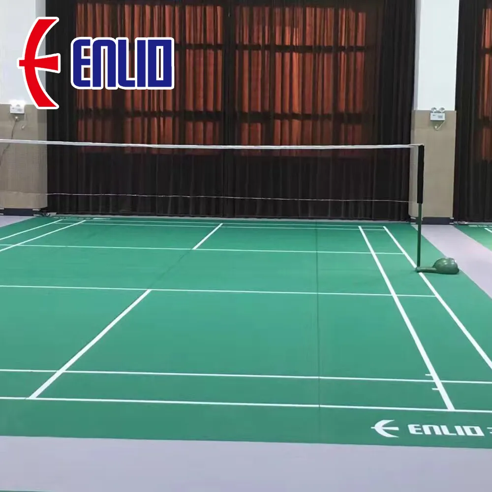 Quadra de Badminton Esporte Esteira Alite Enlio Pisos da China Fornecedor de Ouro