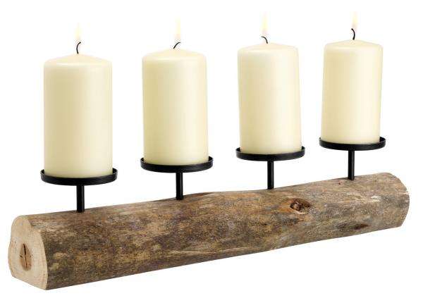 Metal Black Wood Whitewashed