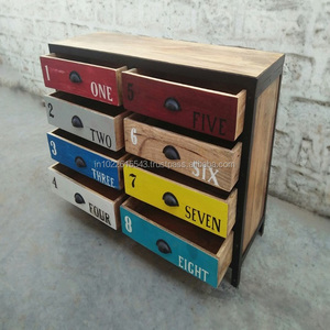 Muebles modernos de madera maciza de 8 cajones, armario de salón Seattle para uso en el hogar y la Oficina - Product Image 1